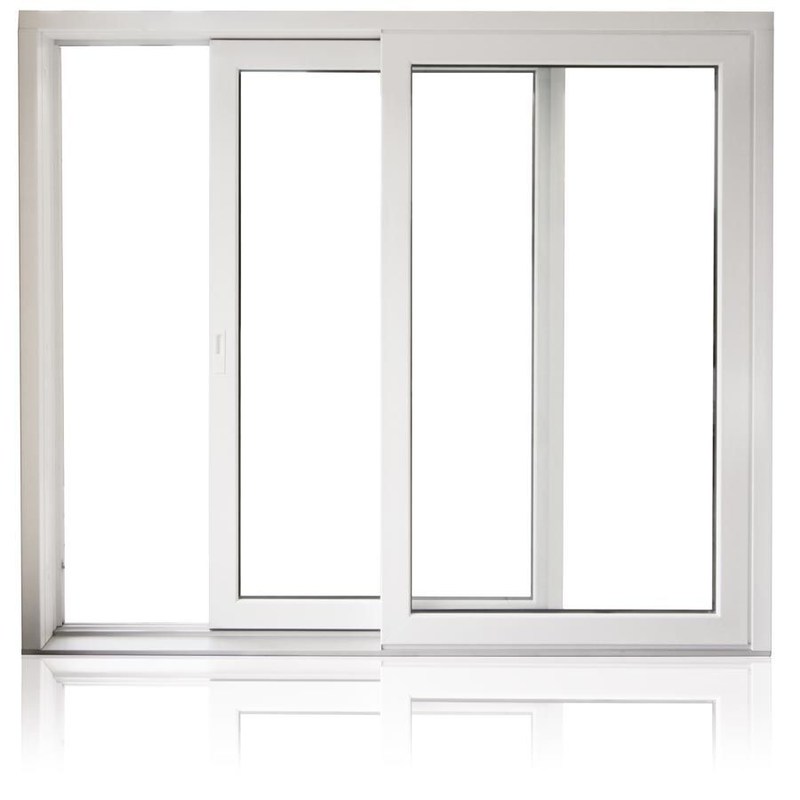 ODM Commercial Aluminum Horizontal Sliding Windows , Two Track Sliding