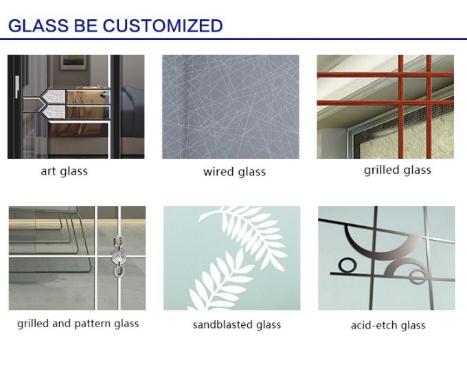 Alwew design china aluminum toilet bathroom kitchen decoration aluminium glass swing door