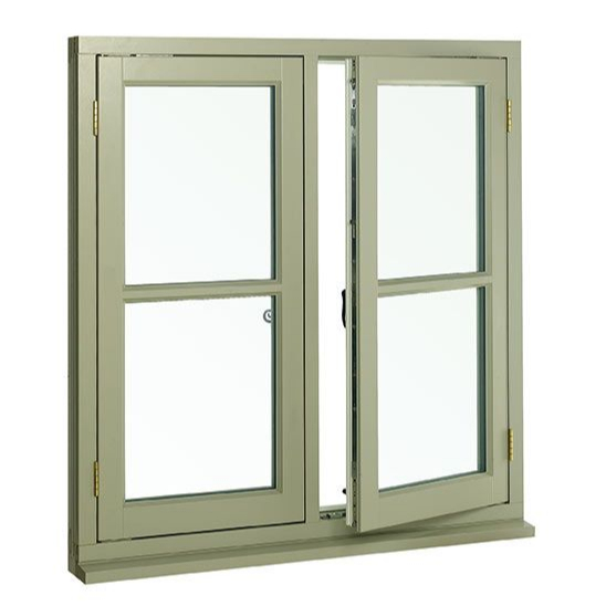 PVC Glass Aluminium Frame Casement Window Powder Coated For Apartment 0
