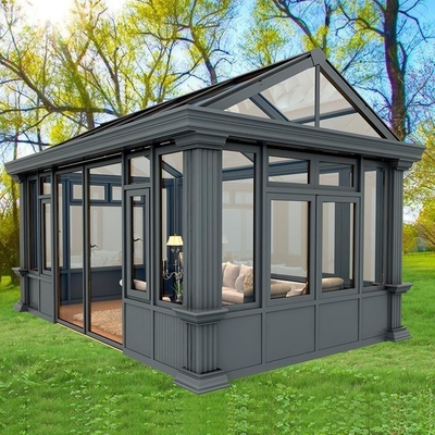 Winter Garden Aluminum Alloy Sunshine House 2.5mm Thickness Multi Colors