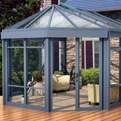 Winter Garden Aluminum Alloy Sunshine House 2.5mm Thickness Multi Colors