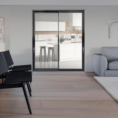Exterior 6063 Aluminum Hanging Sliding Door Heat Resistance