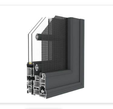 Thermal Break Bridge Aluminium Casement Window Large Frame