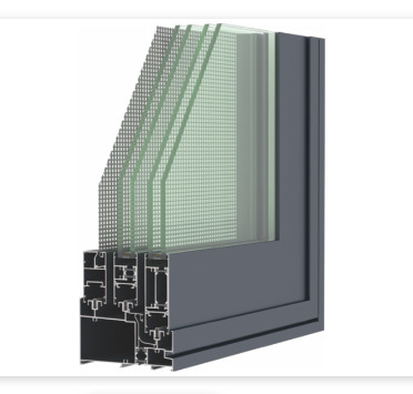 High And Low Rail 6063 Aluminium Sliding Windows With Bearing Pulley