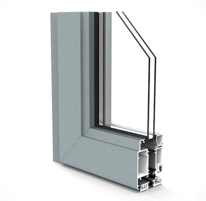 Large Wall Thickness External Aluminum Swing Doors Waterproof Heat Insulation