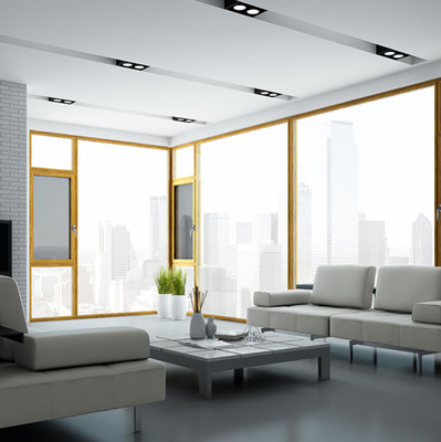 Narrow Frame Aluminium Casement Window With Sinking Drainage Design
