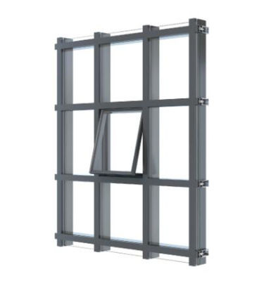 110 Series Aluminium Exposed Hidden Frame Glass Curtain Wall System