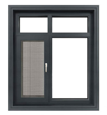 Powder Coated Aluminium Flush Casement Windows With Magenetic Flyscreen