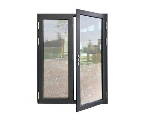 Two Track Flush Casement French Doors , Waterproof Aluminum Hinged Screen Doors