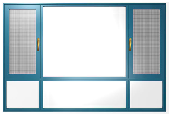 Interior Aluminium Casement Windows Slide And Fold Open Natural Anodised
