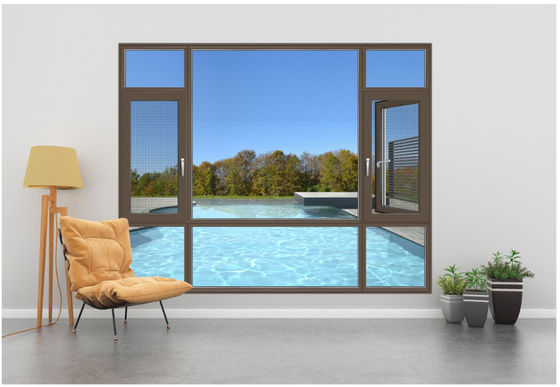 Interior Aluminium Casement Windows Slide And Fold Open Natural Anodised