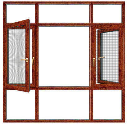 Interior Aluminium Casement Windows Slide And Fold Open Natural Anodised