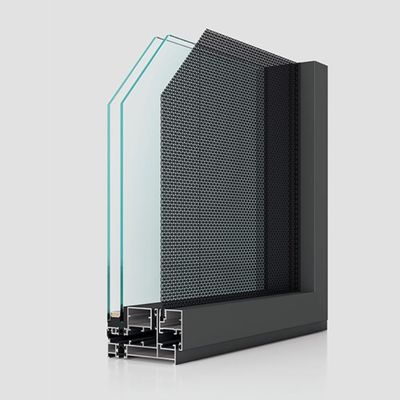 Frameless Aluminium Casement Windows Sealed Insulation Fireproof