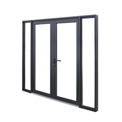 Heat Insulation Aluminium Casement Windows Internal Open Glass 12mm Thickness