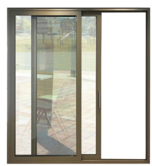 Commercial Aluminum Sliding Doors Double Toughened Impact Glazed Soundproof