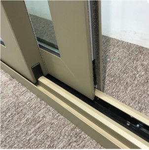 Commercial Aluminum Sliding Doors Double Toughened Impact Glazed Soundproof