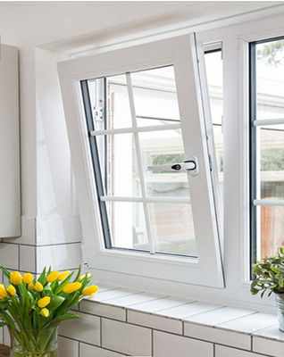 ODM Aluminum Tilt And Turn Windows , Horizontal Double Tempered Glass Window