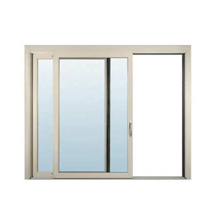 OEM White Aluminium Sliding Windows Horizontal Hidden Fan Structure