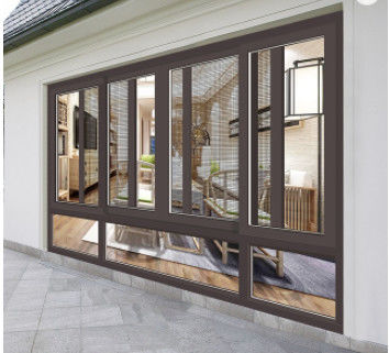 OEM White Aluminium Sliding Windows Horizontal Hidden Fan Structure