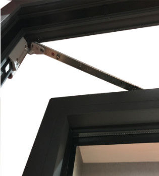 Golden Oak Aluminium Timber Casement Doors And Windows Tempered Glazed