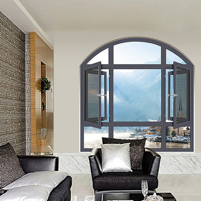 Outswing Casement Aluminium Single Swing Window With Steel Screen