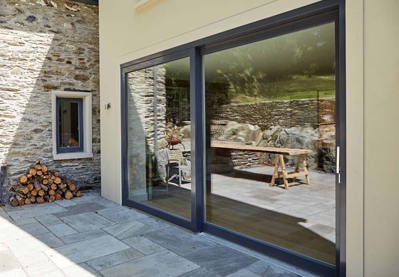 Patio Aluminium Lift And Slide Doors Anodizing With Fiberglass Flyscreen