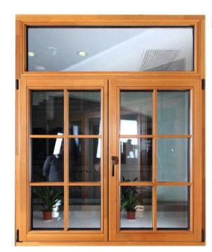 KLUK Aluminium Swing Windows , Double Swing Out Windows With Grill And Mesh