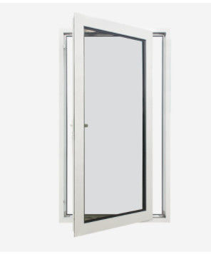 Horizontal Aluminum Clad Window , Casement Hurricane Impact Windows