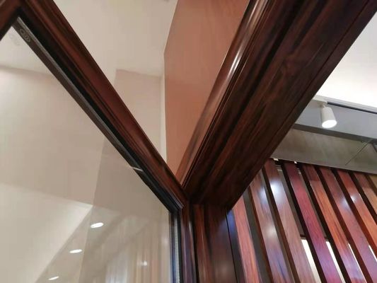 Hollow Glass  Aluminium Glass Swing Door , Aluminium Mosquito Mesh Door