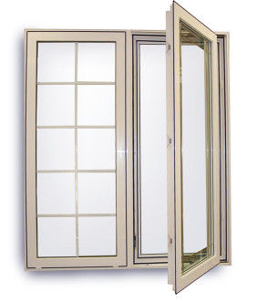 Double Glazed Aluminium Casement Windows Thermal Break Profile