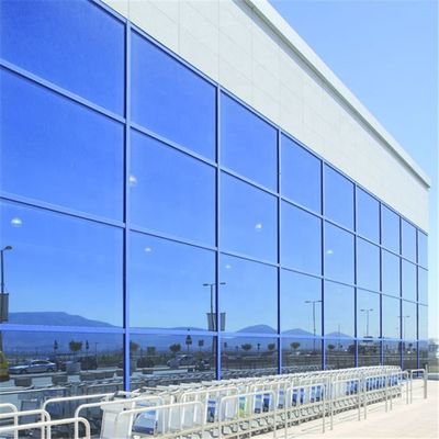 KLUK Steel Frame Aluminum Curtain Walls Double Glass Lightning Protection