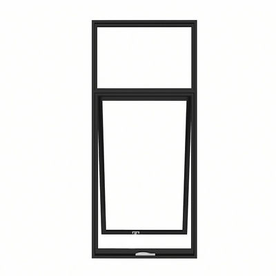 black Aluminum Top Hanging Swing Open Windows Good Air Tightness
