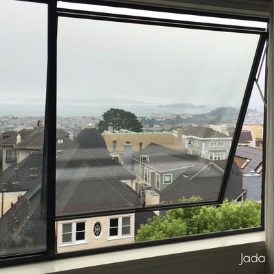 black Aluminum Top Hanging Swing Open Windows Good Air Tightness