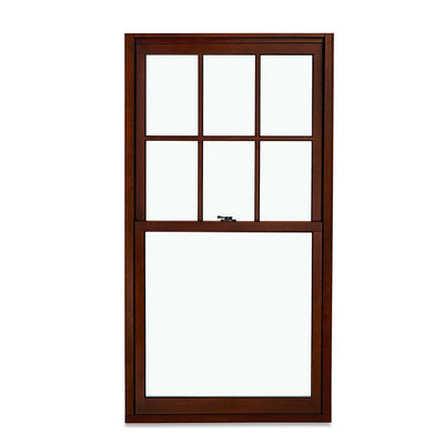 Vertical Up And Down Sliding Windows French Aluminum White Frame