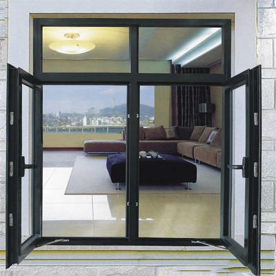 1.4mm Thickness Double Glazed Casement Windows Swing Outside Open