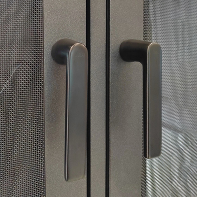 1.0-1.5mm Soundproof Aluminium Casement Windows Deep Grey