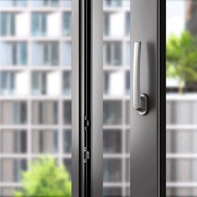 High Rising Building Aluminium Exterior Doors 0.8mm Thickness French Standard