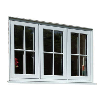 Aluminium White French Casement Window And Doors 5mm Tempered Glass