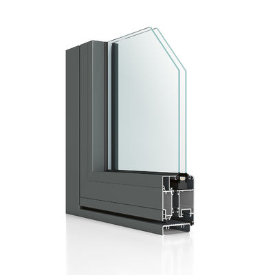 Two Track Flush Casement French Doors , Waterproof Aluminum Hinged Screen Doors