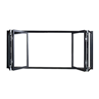 Anodized Color Frame Aluminum Folding Windows , Vertical Bifold Windows