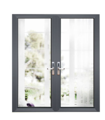 Golden Oak Aluminium Timber Casement Doors And Windows Tempered Glazed