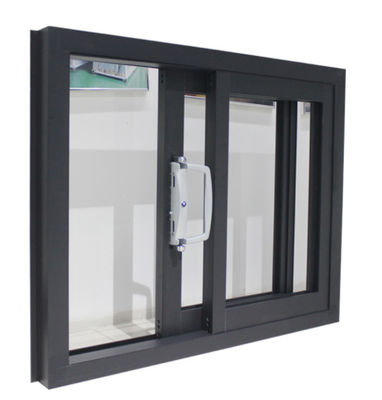 Horizontal Heavy Duty Aluminium Sliding Windows Laminated Glazed Waterproof