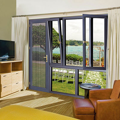 Apartment Tilt And Turn Sash Windows , Blackwood Aluminium Glazed Windows