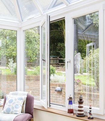 Luxury Villas Aluminium Tilt And Turn Windows Powder Coated Double Glazed