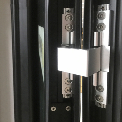 Aluminum Glass Exterior Bi-Fold Door For Patio Black Color